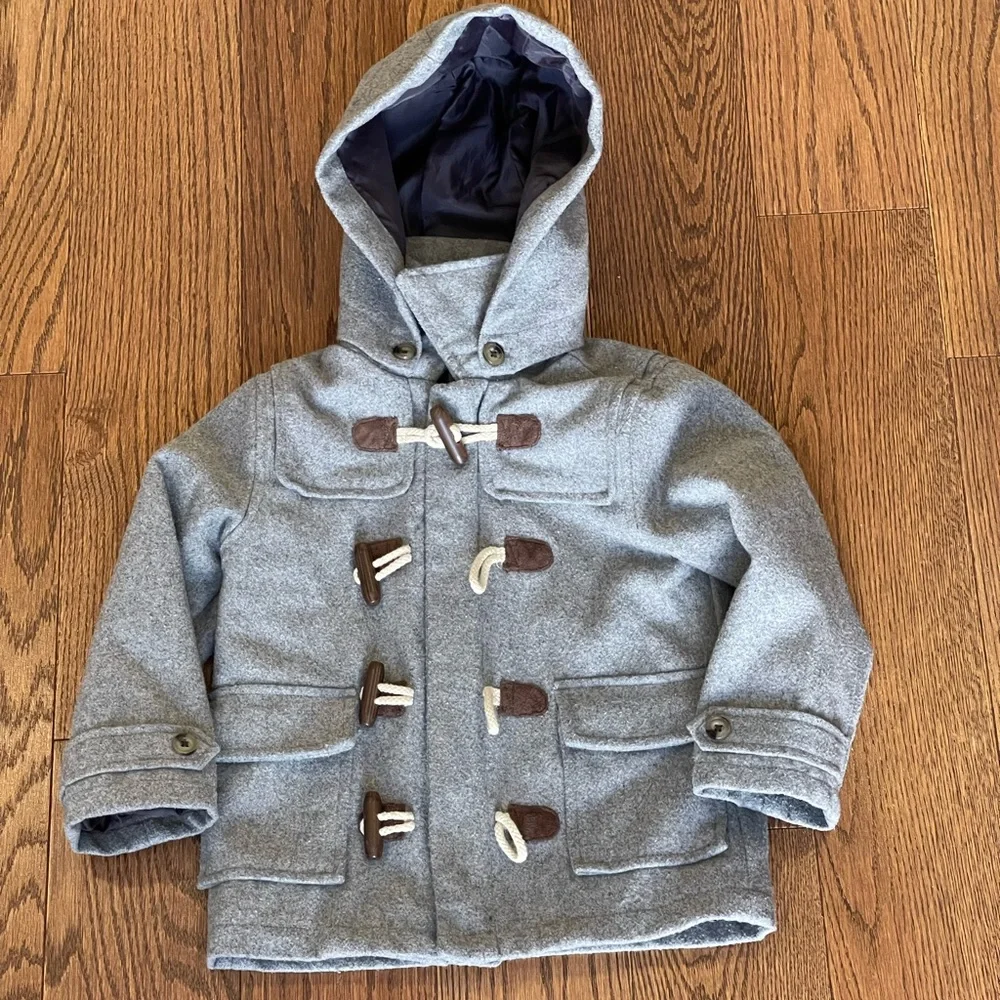 Janie and Jack Wool Toggle Coat- Size 3/4 - Picture 9 of 12